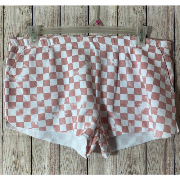 Grayson Social 2 Pc Pink Sweatshirt & Sweatshorts PJs Set Pajamas Size XL NWT - Picture 6 of 6